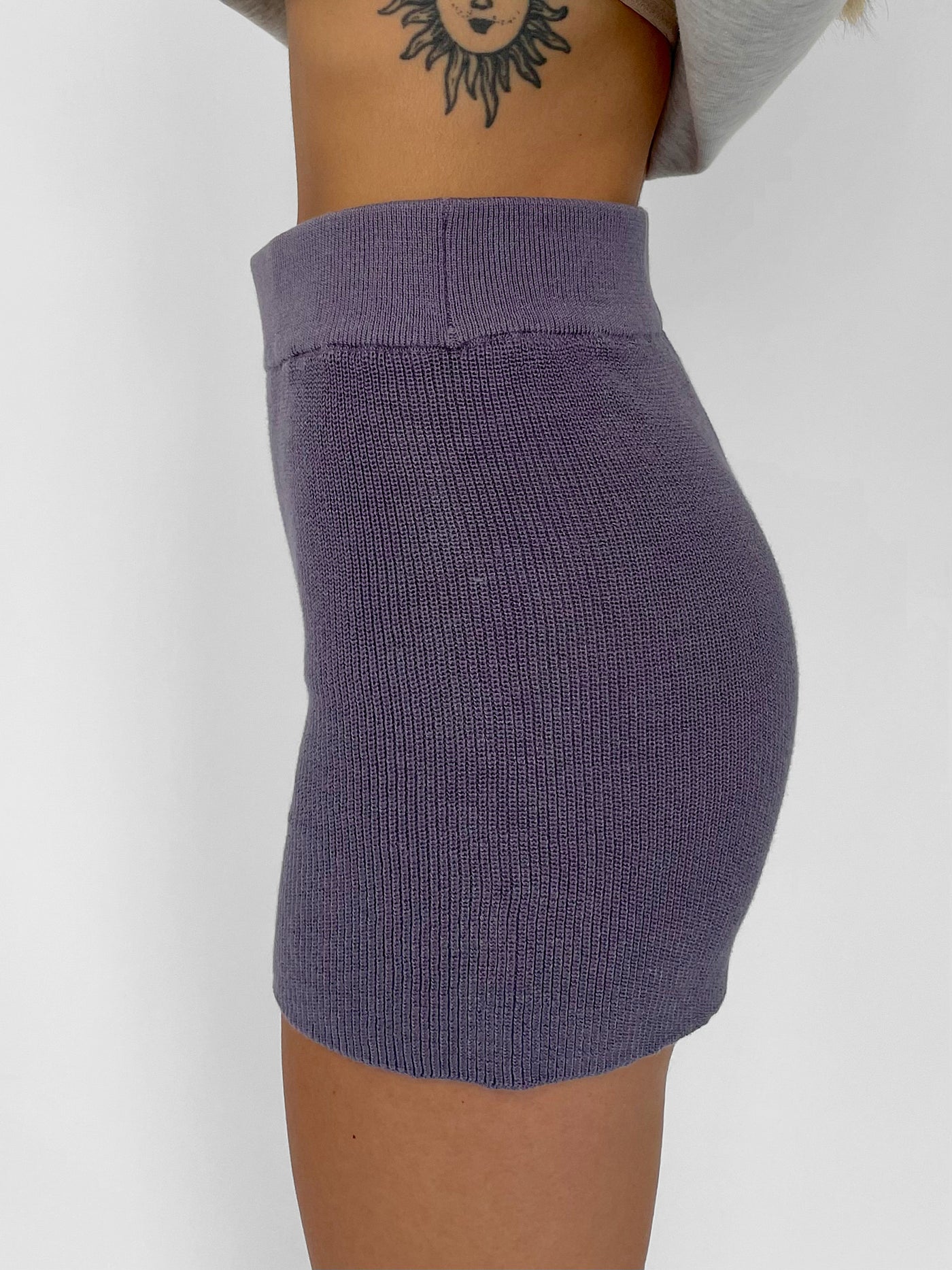 Morning Fog Knit Shorts // Midnight Blue