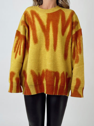 Burnout Sweater // Orange