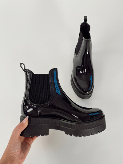 Milano Patent Boot // Black