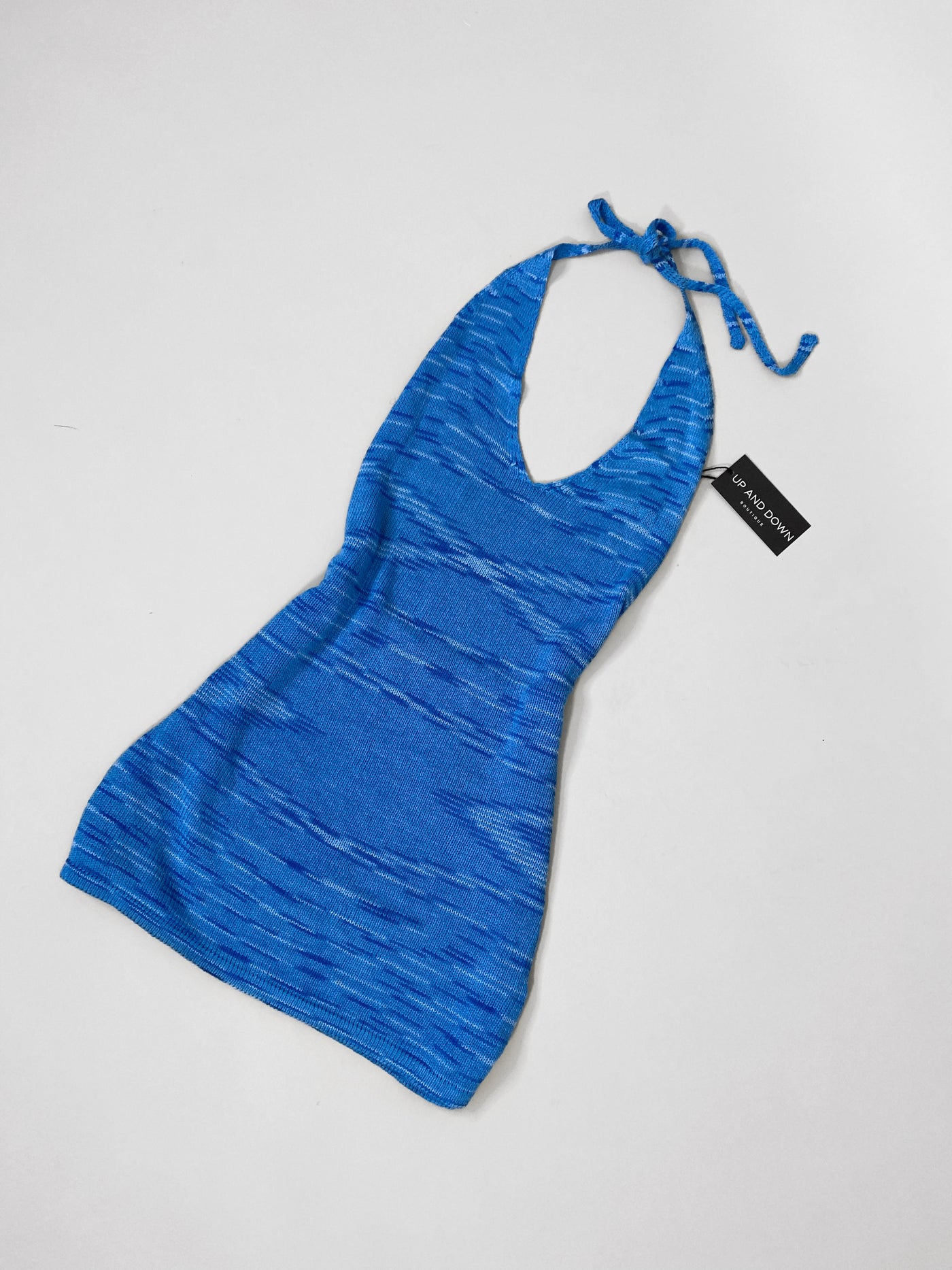 Daphne Knit Dress High Back // Aqua Blue